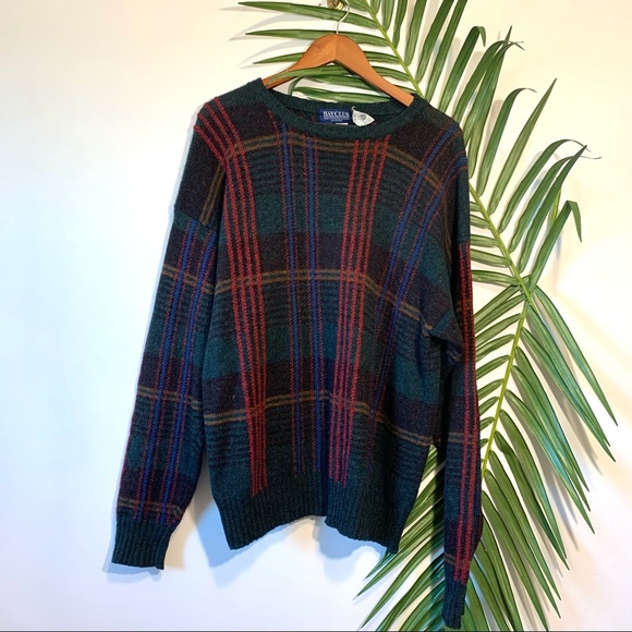 Vintage Other - Vintage Bay Club 100% Wool Thick Grandpa Sweater